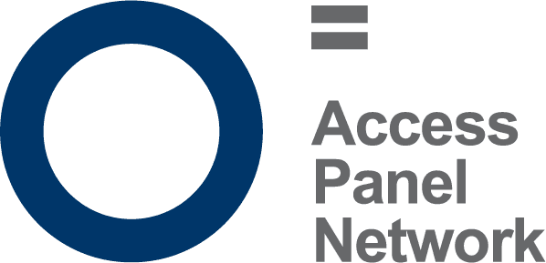 Access Panel Network logo with a blue circle and grey lines